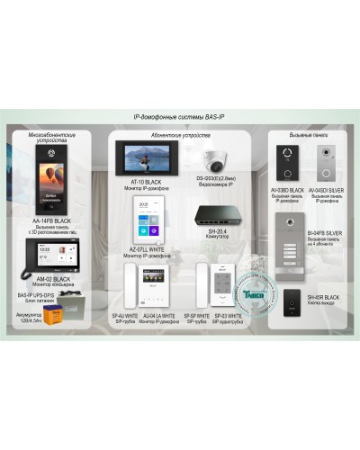 ДМФ-004. IP-домофонные системы BAS-IP. BAS-IP в Мытищах