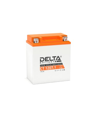 Delta CT 1207.1. Аккумулятор герметичный свинцово-кислотный стартерный. Delta в Мытищах