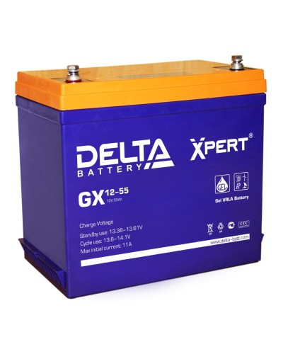 Delta GX 12-55. Аккумулятор герметичный свинцово-кислотный. Delta в Мытищах
