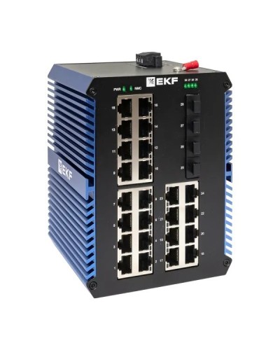 TSX-U-4GX/SFP-24GTP. Промышленный неуправляемый коммутатор. EKF в Мытищах