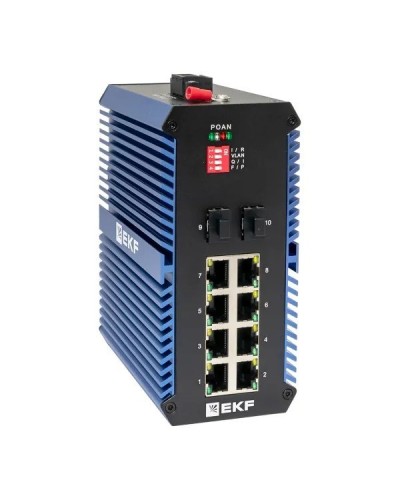 TSX-U-2GX/SFP-8GTP. Промышленный неуправляемый коммутатор. EKF в Мытищах