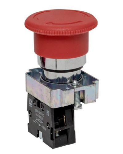 BS542 поворотная красная грибок NC (xb2-bs542). Кнопка поворотная красная грибок. EKF в Мытищах