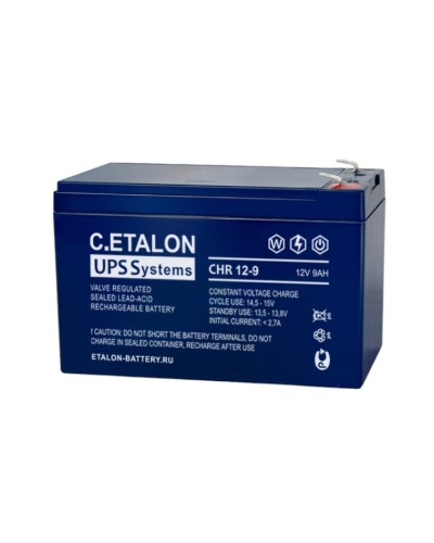 C.ETALON CHR 12-9. Аккумулятор герметичный свинцово-кислотный. ETALON в Мытищах