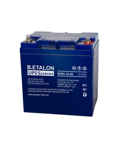 B.ETALON BHRL 12-28. Аккумулятор герметичный свинцово-кислотный. ETALON в Мытищах