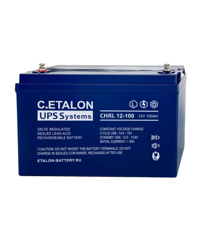 C.ETALON CHRL 12-100. Аккумулятор герметичный свинцово-кислотный. ETALON в Мытищах