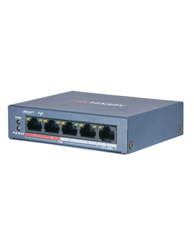 DS-3E0105P-E/M(B). Коммутатор с питанием POE. Hikvision в Мытищах