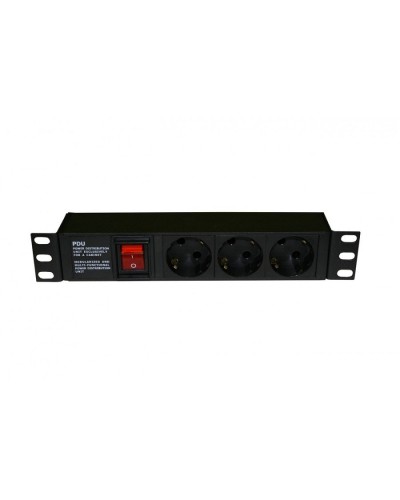 SHE10-3SH-S-IEC. Блок розеток 10. Hyperline в Мытищах