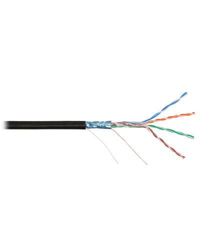 F/UTP 4pair, Cat5e, Solid, Out, PVC (NMC 4200B-BK). Кабель «витая пара» (LAN) для структурированных систем связи. NIKOMAX в Мытищах