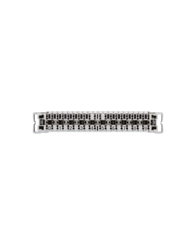 NMC-PL10-CU-10 (10 шт). Плинт неразмыкаемый, (0...9), крепление под кронштейн и круглые направляющие. NIKOMAX в Мытищах