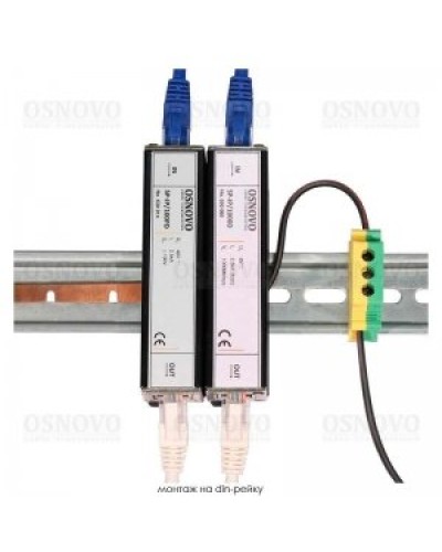 SP-IP/1000D. Устройство грозозащиты цепей Ethernet. OSNOVO в Мытищах