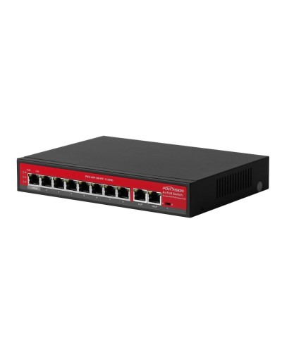 PND-08P-2M-BT1 (120W). Коммутатор AI 10-портовый с функцией PoE. Polyvision в Мытищах