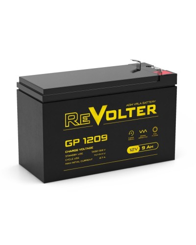 Revolter GP 1209. Аккумулятор автомобильный герметичный свинцово-кислотный. Revolter в Мытищах