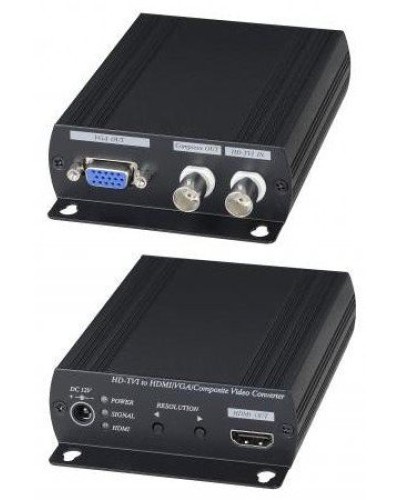 AD001HD4. Преобразователь-разветвитель AHD/HDCVI/HDTVI в HDMI/VGA/CVBS. SC&T в Мытищах