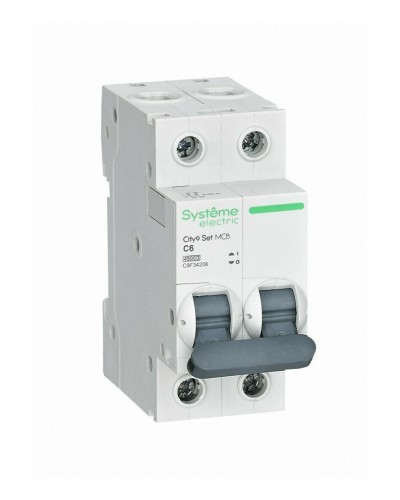 City9 Set 2P 6А 4.5kA С (C9F34206). Автоматический выключатель. Systeme Electric в Мытищах