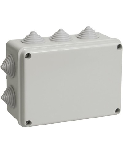 Коробка ОП 190х140х70мм, крышка, IP44, 10 гермовводов (SQ1401-1243). Распаячная коробка. TDM ЕLECTRIC в Мытищах