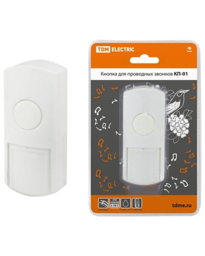 КП-01 (SQ1901-0019). Кнопка для проводных звонков. TDM ЕLECTRIC в Мытищах
