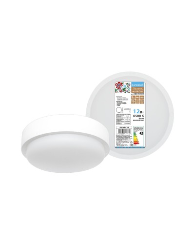 ДПП 3901 12Вт 6500К IP65 белый круг (SQ0366-0140). Светодиодный светильник LED. TDM ЕLECTRIC в Мытищах