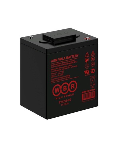 WBR EVX225-6G. Аккумулятор герметичный свинцово-кислотный. WBR в Мытищах