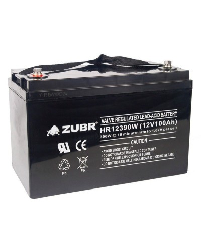 ZUBR HR 12390W (12V, 110Ah). Аккумулятор герметичный свинцово-кислотный. ZUBR в Мытищах