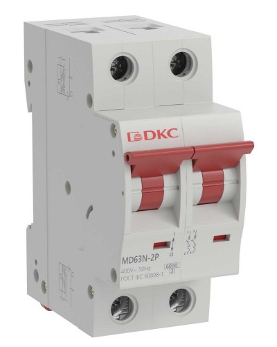 YON max MD63N 2P 20А 6кА C (MD63N-2PC20). Автоматический выключатель. ДКС в Мытищах