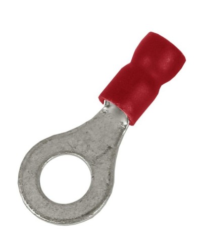 Наконечник НКИ 0,25-1,5 М5 (D5,3мм) с отверстием под винт (100 шт) (2A5P-EE-PVC). Наконечник с отверстием под винт и изолированным фланцем ПВХ. ДКС в Мытищах