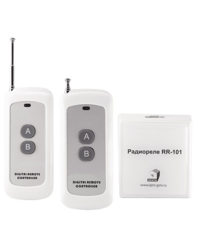 RR-101 + 2 пульта, 250-950 метров, двойное питание 12В и 220В. Комплект радиореле. ИПРо в Мытищах