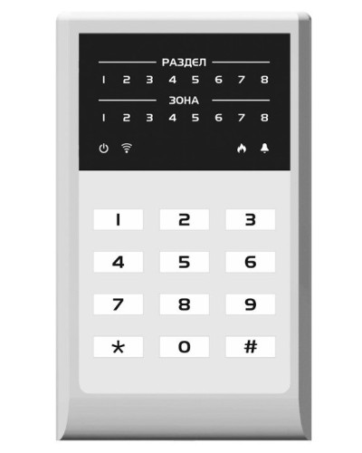 МИРАЖ-КД-04 (grey). Кнопочная кодовая панель. Стелс НПП в Мытищах